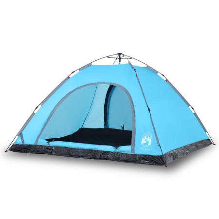 vidaXL Campingzelt 5 Personen Blau Quick Release