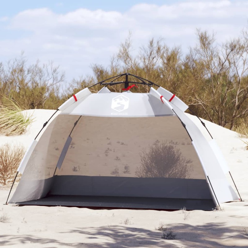 vidaXL Strandzelt 2 Personen Grau Quick Release Wasserdicht vidaXL Strandzelt 2 Personen Grau Quick Release Wasserdicht