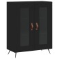 vidaXL Highboard Schwarz 69,5x34x180 cm Holzwerkstoff vidaXL Highboard Schwarz 69,5x34x180 cm Holzwerkstoff