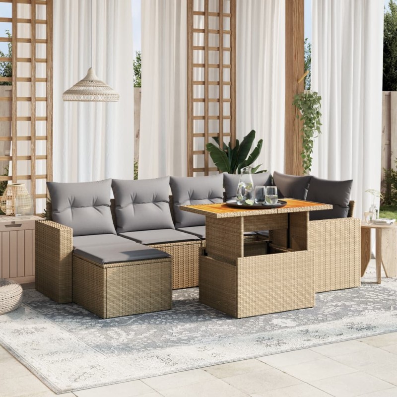 vidaXL 11-tlg. Garten-Sofagarnitur mit Kissen Grau Poly Rattan vidaXL 11-tlg. Garten-Sofagarnitur mit Kissen Grau Poly Rattan