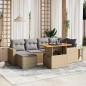 vidaXL 11-tlg. Garten-Sofagarnitur mit Kissen Grau Poly Rattan vidaXL 11-tlg. Garten-Sofagarnitur mit Kissen Grau Poly Rattan