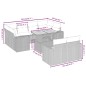 vidaXL 11-tlg. Garten-Sofagarnitur mit Kissen Grau Poly Rattan vidaXL 11-tlg. Garten-Sofagarnitur mit Kissen Grau Poly Rattan