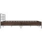 vidaXL Bettgestell Braun Eichen-Optik 120x200 cm Holzwerkstoff Metall vidaXL Bettgestell Braun Eichen-Optik 120x200 cm Holzwerkstoff Metall