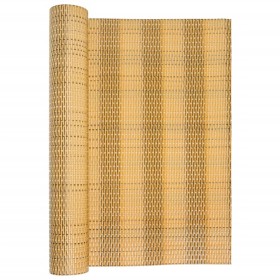 vidaXL Balkon-Sichtschutz Hellbraun 300x80 cm Poly Rattan