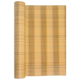 vidaXL Balkon-Sichtschutz Hellbraun 500x100 cm Poly Rattan