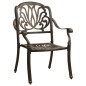 vidaXL 3-tlg. Bistro-Set Bronzen Aluminiumguss vidaXL 3-tlg. Bistro-Set Bronzen Aluminiumguss