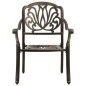 vidaXL 3-tlg. Bistro-Set Bronzen Aluminiumguss vidaXL 3-tlg. Bistro-Set Bronzen Aluminiumguss