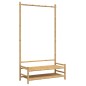 vidaXL Kleiderständer mit Ablagen 103x40x183 cm Bambus vidaXL Kleiderständer mit Ablagen 103x40x183 cm Bambus
