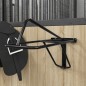 vidaXL Sattelhalter Klappbar Wandmontage Schwarz Eisen vidaXL Sattelhalter Klappbar Wandmontage Schwarz Eisen