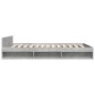 vidaXL Bettgestell mit Schubladen Betongrau 135x190 cm Holzwerkstoff vidaXL Bettgestell mit Schubladen Betongrau 135x190 cm Holzwerkstoff