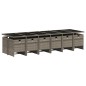 vidaXL 13-tlg. Garten-Essgruppe mit Kissen Grau Poly Rattan vidaXL 13-tlg. Garten-Essgruppe mit Kissen Grau Poly Rattan