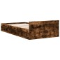 vidaXL Bettgestell mit Schublade Räuchereiche 90x190 cm Holzwerkstoff vidaXL Bettgestell mit Schublade Räuchereiche 90x190 cm Holzwerkstoff