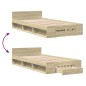 vidaXL Bettgestell mit Schublade Sonoma-Eiche 90x190 cm Holzwerkstoff vidaXL Bettgestell mit Schublade Sonoma-Eiche 90x190 cm Holzwerkstoff