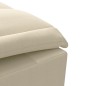 vidaXL Massage-Chaiselongue mit Nackenrolle Creme Stoff vidaXL Massage-Chaiselongue mit Nackenrolle Creme Stoff