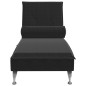 vidaXL Massage-Chaiselongue mit Nackenrolle Schwarz Samt vidaXL Massage-Chaiselongue mit Nackenrolle Schwarz Samt