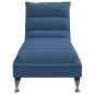 vidaXL Chaiselongue mit Kissen Blau Stoff vidaXL Chaiselongue mit Kissen Blau Stoff