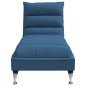 vidaXL Massage-Chaiselongue mit Kissen Blau Stoff vidaXL Massage-Chaiselongue mit Kissen Blau Stoff