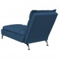 vidaXL Massage-Chaiselongue mit Kissen Blau Stoff vidaXL Massage-Chaiselongue mit Kissen Blau Stoff
