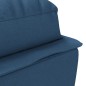 vidaXL Massage-Chaiselongue mit Kissen Blau Stoff vidaXL Massage-Chaiselongue mit Kissen Blau Stoff
