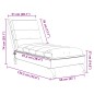 vidaXL Massage-Chaiselongue mit Kissen Blau Stoff vidaXL Massage-Chaiselongue mit Kissen Blau Stoff