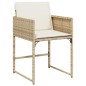 vidaXL 7-tlg. Garten-Essgruppe mit Kissen Beige Poly Rattan vidaXL 7-tlg. Garten-Essgruppe mit Kissen Beige Poly Rattan