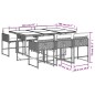 vidaXL 7-tlg. Garten-Essgruppe mit Kissen Beige Poly Rattan vidaXL 7-tlg. Garten-Essgruppe mit Kissen Beige Poly Rattan