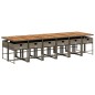 vidaXL 13-tlg. Garten-Essgruppe mit Kissen Grau Poly Rattan vidaXL 13-tlg. Garten-Essgruppe mit Kissen Grau Poly Rattan