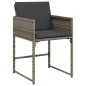 vidaXL 9-tlg. Garten-Essgruppe mit Kissen Grau Poly Rattan vidaXL 9-tlg. Garten-Essgruppe mit Kissen Grau Poly Rattan