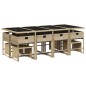 vidaXL 13-tlg. Garten-Essgruppe mit Kissen Beigemischung Poly Rattan vidaXL 13-tlg. Garten-Essgruppe mit Kissen Beigemischung Poly Rattan