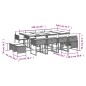 vidaXL 13-tlg. Garten-Essgruppe mit Kissen Grau Poly Rattan vidaXL 13-tlg. Garten-Essgruppe mit Kissen Grau Poly Rattan
