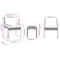 vidaXL 3-tlg. Bistro-Set mit Kissen Schwarz Poly Rattan Akazienholz vidaXL 3-tlg. Bistro-Set mit Kissen Schwarz Poly Rattan Akazienholz