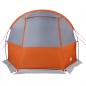 vidaXL Tunnelzelt 4 Personen Grau und Orange Wasserdicht vidaXL Tunnelzelt 4 Personen Grau und Orange Wasserdicht