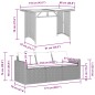 vidaXL 2-tlg. Garten-Essgruppe mit Kissen Beige Poly Rattan vidaXL 2-tlg. Garten-Essgruppe mit Kissen Beige Poly Rattan