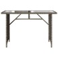 vidaXL 2-tlg. Garten-Essgruppe mit Kissen Grau Poly Rattan vidaXL 2-tlg. Garten-Essgruppe mit Kissen Grau Poly Rattan