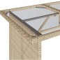 vidaXL 2-tlg. Garten-Essgruppe mit Kissen Beige Poly Rattan vidaXL 2-tlg. Garten-Essgruppe mit Kissen Beige Poly Rattan