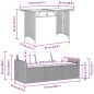 vidaXL 2-tlg. Garten-Essgruppe mit Kissen Beige Poly Rattan vidaXL 2-tlg. Garten-Essgruppe mit Kissen Beige Poly Rattan