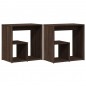 vidaXL Beistelltische 2 Stk. Braun Eiche 50x30x50 cm Holzwerkstoff vidaXL Beistelltische 2 Stk. Braun Eiche 50x30x50 cm Holzwerkstoff
