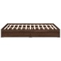 vidaXL Bettgestell mit Schubladen Braun Eichen-Optik 160x200 cm vidaXL Bettgestell mit Schubladen Braun Eichen-Optik 160x200 cm