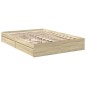 vidaXL Bettgestell mit Schubladen Sonoma-Eiche 135x190cm Holzwerkstoff vidaXL Bettgestell mit Schubladen Sonoma-Eiche 135x190cm Holzwerkstoff
