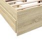 vidaXL Bettgestell mit Schubladen Sonoma-Eiche 135x190cm Holzwerkstoff vidaXL Bettgestell mit Schubladen Sonoma-Eiche 135x190cm Holzwerkstoff