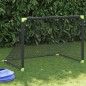 vidaXL Fußballtor für Kinder Klappbar Schwarz 90x64x64 cm vidaXL Fußballtor für Kinder Klappbar Schwarz 90x64x64 cm