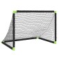 vidaXL Fußballtor für Kinder Klappbar Schwarz 90x64x64 cm vidaXL Fußballtor für Kinder Klappbar Schwarz 90x64x64 cm