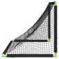 vidaXL Fußballtor für Kinder Klappbar Schwarz 90x64x64 cm vidaXL Fußballtor für Kinder Klappbar Schwarz 90x64x64 cm