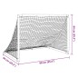 vidaXL Fußballtor für Kinder Klappbar Schwarz 90x64x64 cm vidaXL Fußballtor für Kinder Klappbar Schwarz 90x64x64 cm