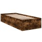 vidaXL Bettgestell Räuchereiche 100x200 cm Holzwerkstoff vidaXL Bettgestell Räuchereiche 100x200 cm Holzwerkstoff