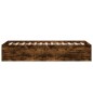 vidaXL Bettgestell Räuchereiche 100x200 cm Holzwerkstoff vidaXL Bettgestell Räuchereiche 100x200 cm Holzwerkstoff