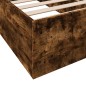 vidaXL Bettgestell Räuchereiche 100x200 cm Holzwerkstoff vidaXL Bettgestell Räuchereiche 100x200 cm Holzwerkstoff