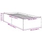 vidaXL Bettgestell Räuchereiche 100x200 cm Holzwerkstoff vidaXL Bettgestell Räuchereiche 100x200 cm Holzwerkstoff