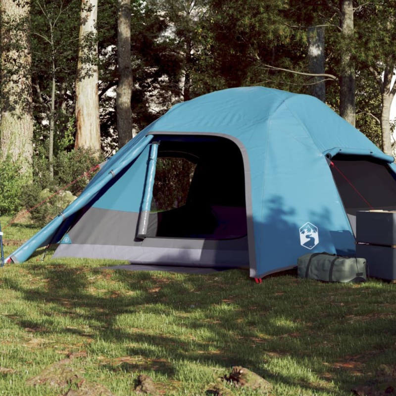 vidaXL Kuppel-Campingzelt 4 Personen Blau Wasserdicht vidaXL Kuppel-Campingzelt 4 Personen Blau Wasserdicht