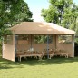 vidaXL Partyzelt Faltbar Pop-Up mit 3 Seitenteilen Beige vidaXL Partyzelt Faltbar Pop-Up mit 3 Seitenteilen Beige
